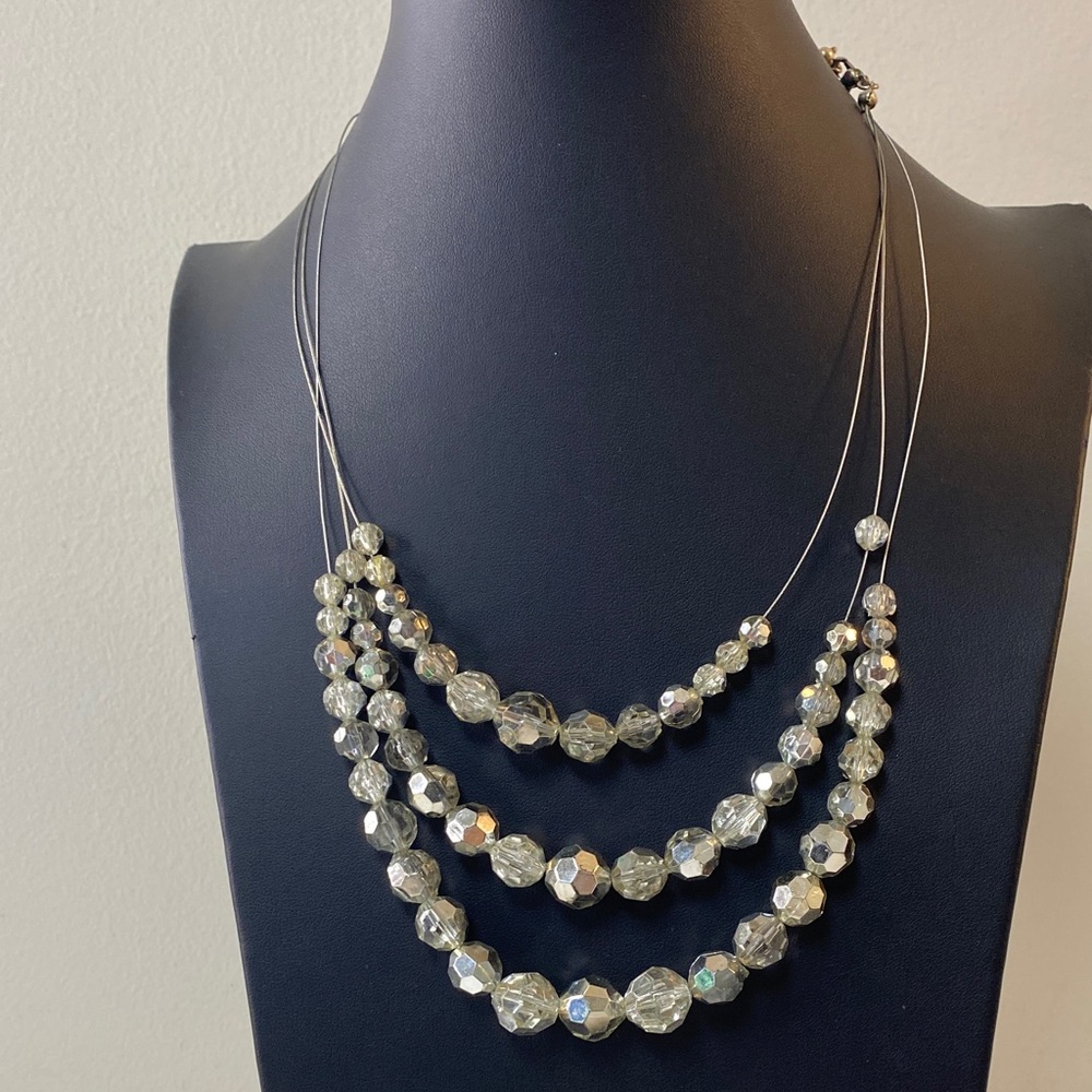 Elegant Multi-Strand Beaded Necklace